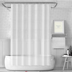 PEVA Thickened Shower Curtain Liner 180x180cm with Rustproof Grommets and Hooks - Style 3
