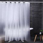 PEVA Thickened Shower Curtain Liner 180x180cm with Rustproof Grommets and Hooks - Style 3
