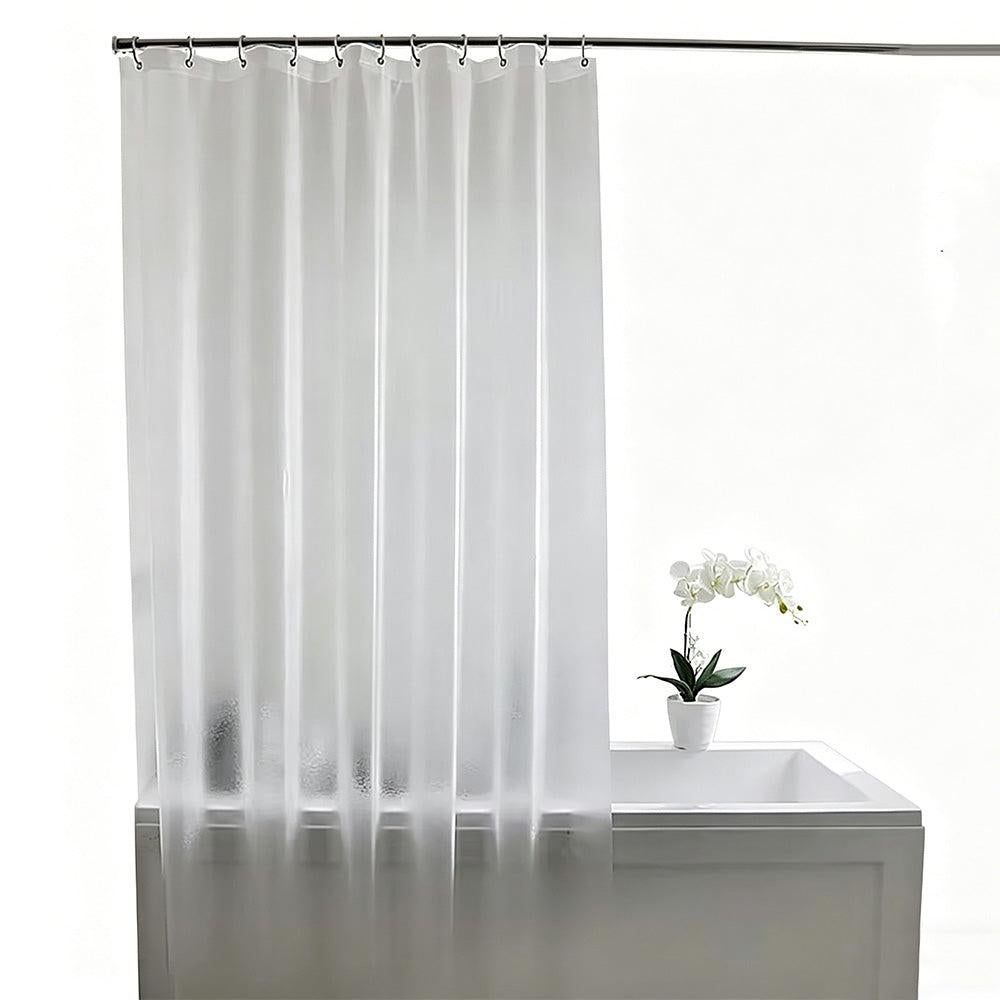 PEVA Thickened Shower Curtain Liner 180x180cm with Rustproof Grommets and Hooks - Style 3