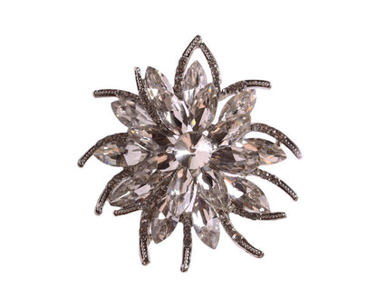 6Pcs Napkin Rings Vintage Delicate Alloy Lotus Flower Table Napkin Buckle for Home-Silver