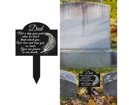 Garden Plaque Memorial Remembrance Stake - A