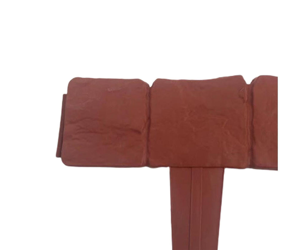 10pcs Garden Edging Border Faux Stone - Brown