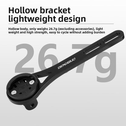 Lightweight Bike Computer Mount, One-Piece Extension Mount, Aluminum Alloy Cycling Mount - Blue