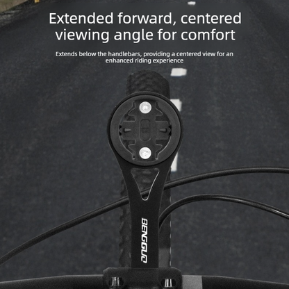 Lightweight Bike Computer Mount, One-Piece Extension Mount, Aluminum Alloy Cycling Mount - Blue