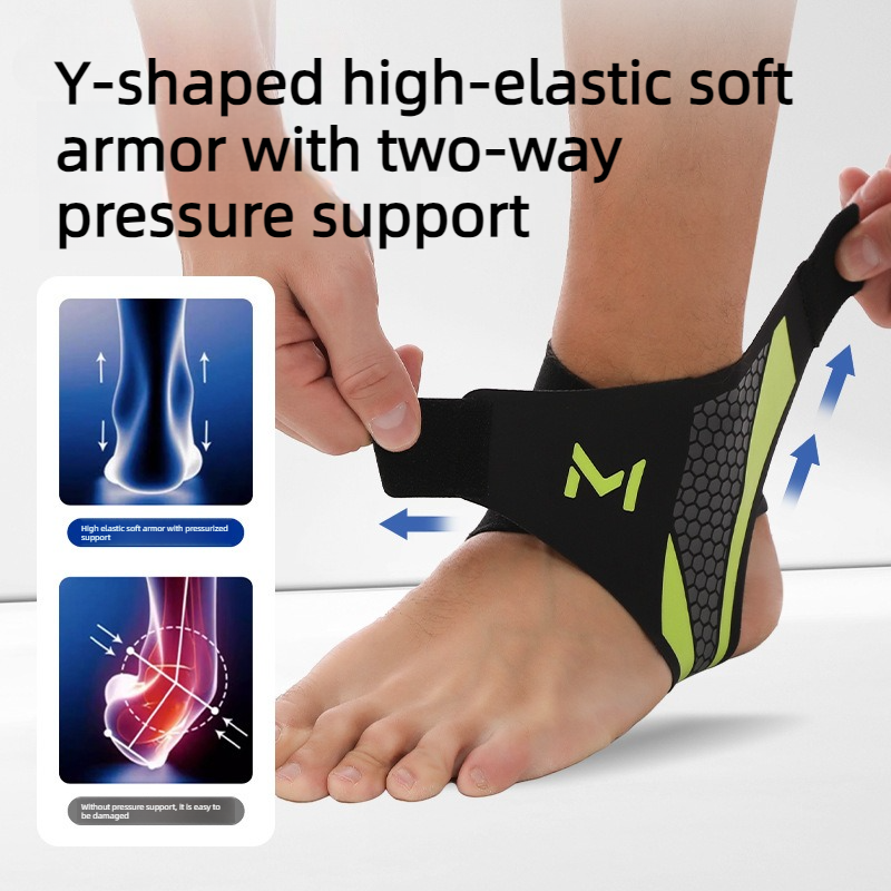 2-Pack Adjustable Compression Ankle Braces, Lightweight and Twist-Resistant - Purple