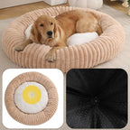 Round Warm Pet Nest Soft Circular Kennel Deep Sleep Winter Bed for Small Medium Pets