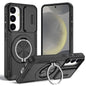 2-in-1 Magnetic Sliding Lens Case, Black for Samsung S25