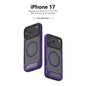 MagSafe Case for iPhone 17 - Purple Matte Shockproof Cover with Hidden Kickstand