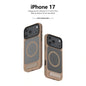 MagSafe Case for iPhone 17 Pro - Brown Matte Shockproof Cover with Hidden Kickstand