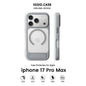 MagSafe Case for iPhone 17 Pro Max - Grey Matte Shockproof Cover with Hidden Kickstand