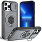 2-in-1 Magnetic Sliding Lens Case, Grey for iPhone 13
