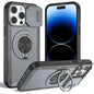 2-in-1 Magnetic Sliding Lens Case, Grey for iPhone 14 Pro
