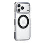 Clear MagSafe iPhone 17 Pro Case with 360° Rotating Ring Stand - Black Edition