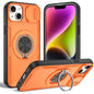 2-in-1 Magnetic Sliding Lens Case, Orange for iPhone 14