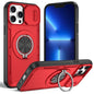 2-in-1 Magnetic Sliding Lens Case, Red for iPhone 13