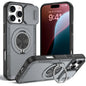 2-in-1 Magnetic Sliding Lens Case, Grey for iPhone 16 Pro