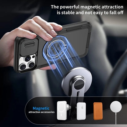 2-in-1 Magnetic Sliding Lens Case, Black for iPhone 13