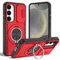 2-in-1 Magnetic Sliding Lens Case, Red for Samsung S25