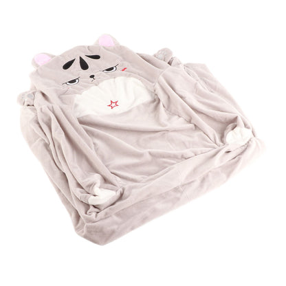 2 in 1 Foldable Children's Sofa Cushion Plush Sofa Cute Sofa Chair for Children
