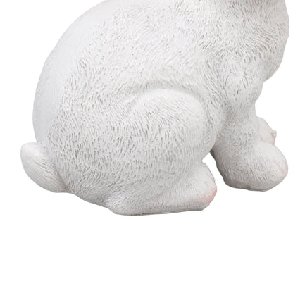One Pair Garden Statues Rabbit Synthetic Resin Outdoor Craft Sculpture for Home Patio