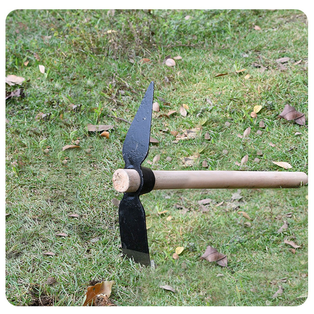 Garden Hoe Pick Garden Pick Mattock Multipurpose Hand Tool Digging Weeding Seeding Turning Soil Mining Tools