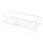 Toilet Shelf Thickening Waterproof Large Capacity Nail Free Installation Iron Over Toilet Bathroom Organizer Single Layer White