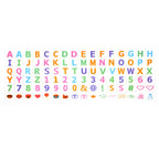 Cinema Light Box Black Heart Shaped LED Light Up Light Box with Coloured Alphabet Stickers