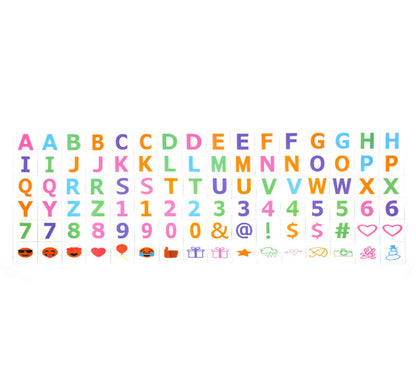 Cinema Light Box Black Heart Shaped LED Light Up Light Box with Coloured Alphabet Stickers