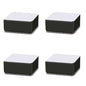 Carbon Steel Furniture Risers Self Adhesive Furniture Lift Anti Slip Low Noise Bed Lifter with Felt Pad for Sofa Couch Black