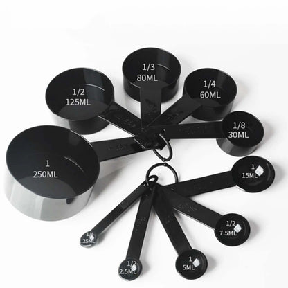10Pcs Measuring Spoon Set Safe Durable PP Baking Measuring Spoons for Kitchen Gadgets