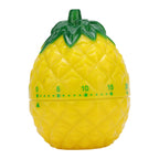 Kitchen Timer Fruit Shape Cute Style Plastic Material 6.4x6.4x8.7cm Compact Mechanical Timer for Home