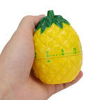 Kitchen Timer Fruit Shape Cute Style Plastic Material 6.4x6.4x8.7cm Compact Mechanical Timer for Home