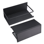 2pcs Magnetic Spice Rack Refrigerator Storage Rack Multi Function Kitchen Storage Shelves Rack Black