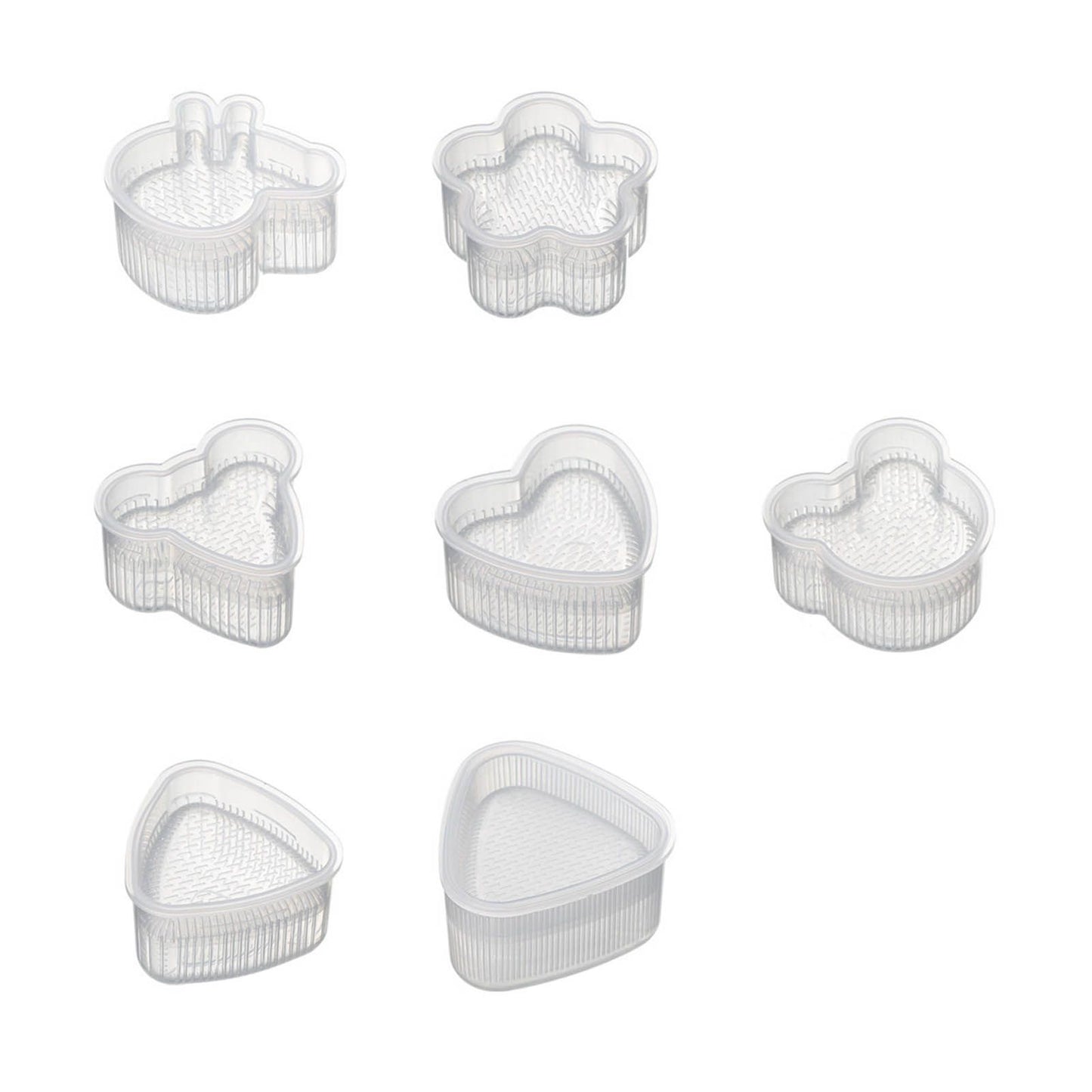 7Pcs Sushi Ball Mold Cartoon Style Food Grade PP Easy Operation Widely Used Sushi Mold for Household Bar DIY