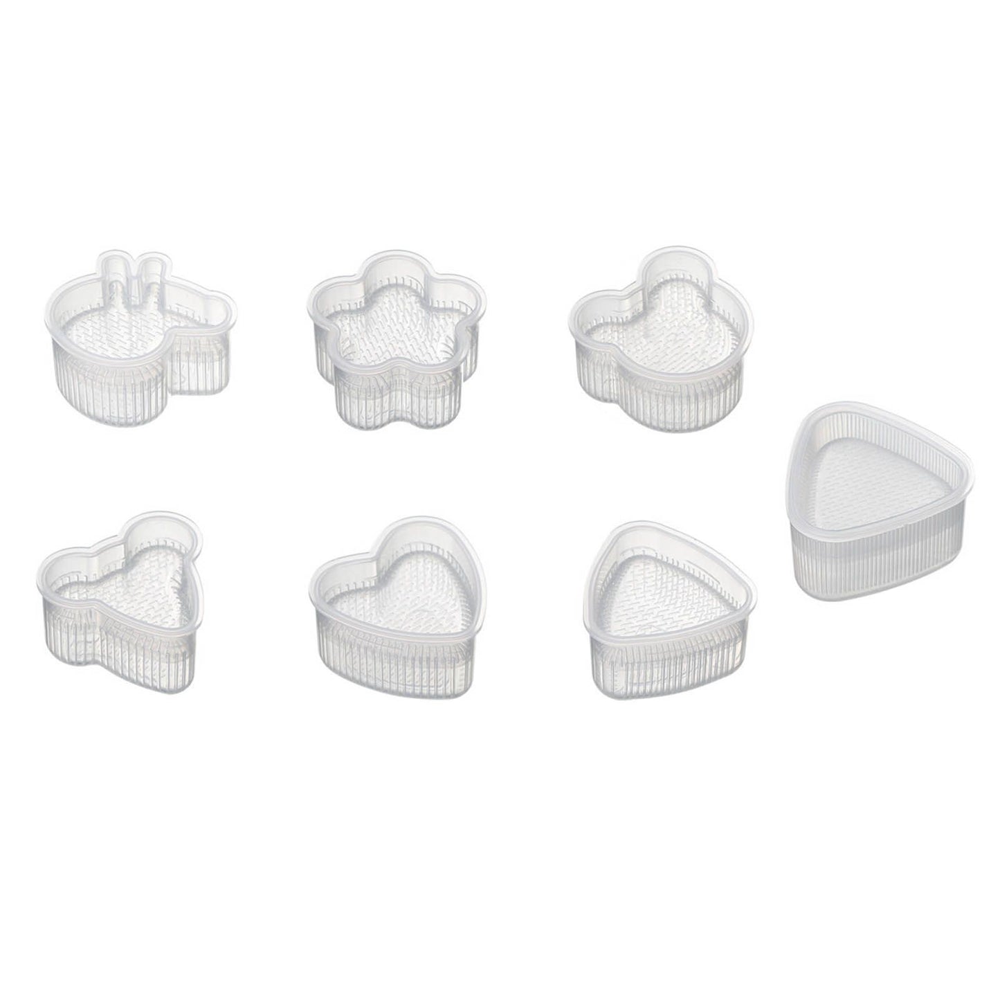 7Pcs Sushi Ball Mold Cartoon Style Food Grade PP Easy Operation Widely Used Sushi Mold for Household Bar DIY