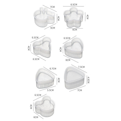 7Pcs Sushi Ball Mold Cartoon Style Food Grade PP Easy Operation Widely Used Sushi Mold for Household Bar DIY