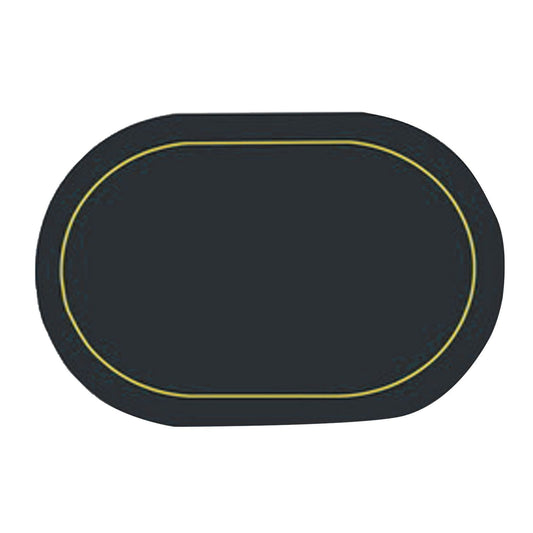2Pcs Leather Oval Dining Food Mat Oil Proof Insulation Restaurant Table Home Hotel Non Slip Bowl Pad Placemat Black