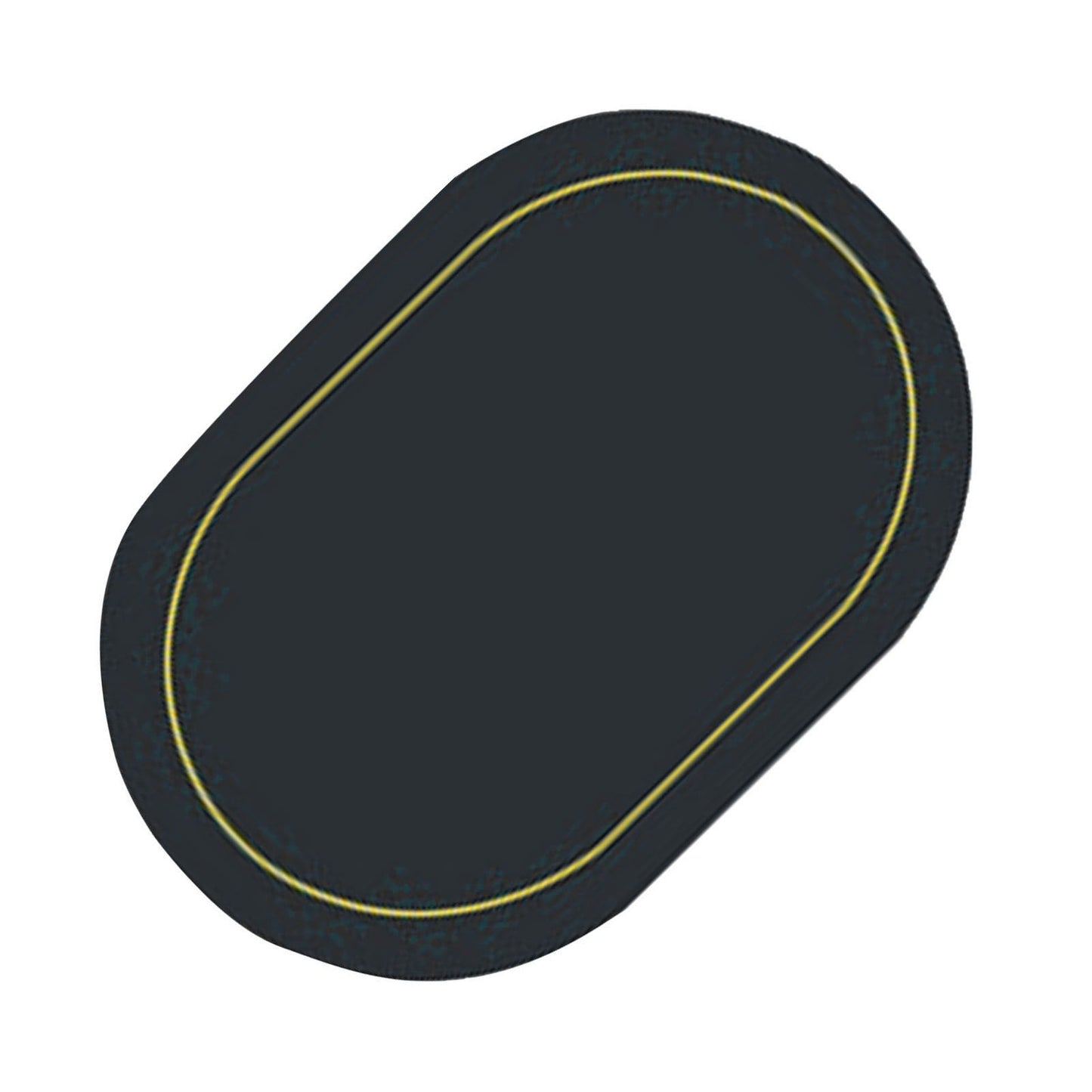 2Pcs Leather Oval Dining Food Mat Oil Proof Insulation Restaurant Table Home Hotel Non Slip Bowl Pad Placemat Black