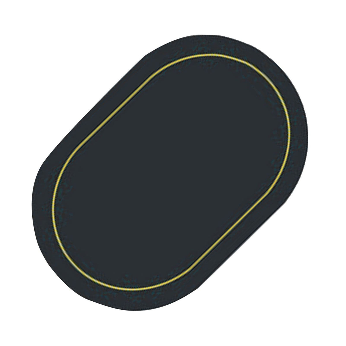2Pcs Leather Oval Dining Food Mat Oil Proof Insulation Restaurant Table Home Hotel Non Slip Bowl Pad Placemat Black