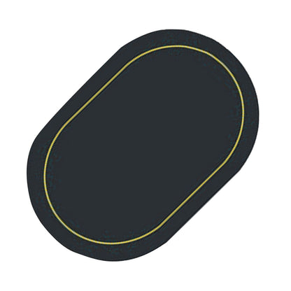 2Pcs Leather Oval Dining Food Mat Oil Proof Insulation Restaurant Table Home Hotel Non Slip Bowl Pad Placemat Black