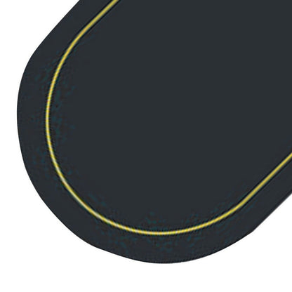2Pcs Leather Oval Dining Food Mat Oil Proof Insulation Restaurant Table Home Hotel Non Slip Bowl Pad Placemat Black