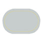 2Pcs Leather Oval Dining Food Mat Oil Proof Insulation Restaurant Table Home Hotel Non Slip Bowl Pad Placemat Light Gray