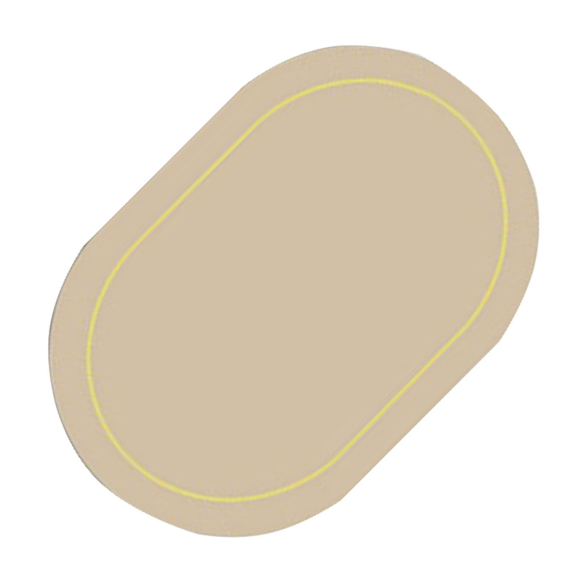 2Pcs Leather Oval Dining Food Mat Oil Proof Insulation Restaurant Table Home Hotel Non Slip Bowl Pad Placemat Light Gray