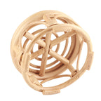 Rattan Indoor Plant Stand Round Shape Natural Plant Rack Handmade Rattan Planter Stand for Home Garden Yard Small