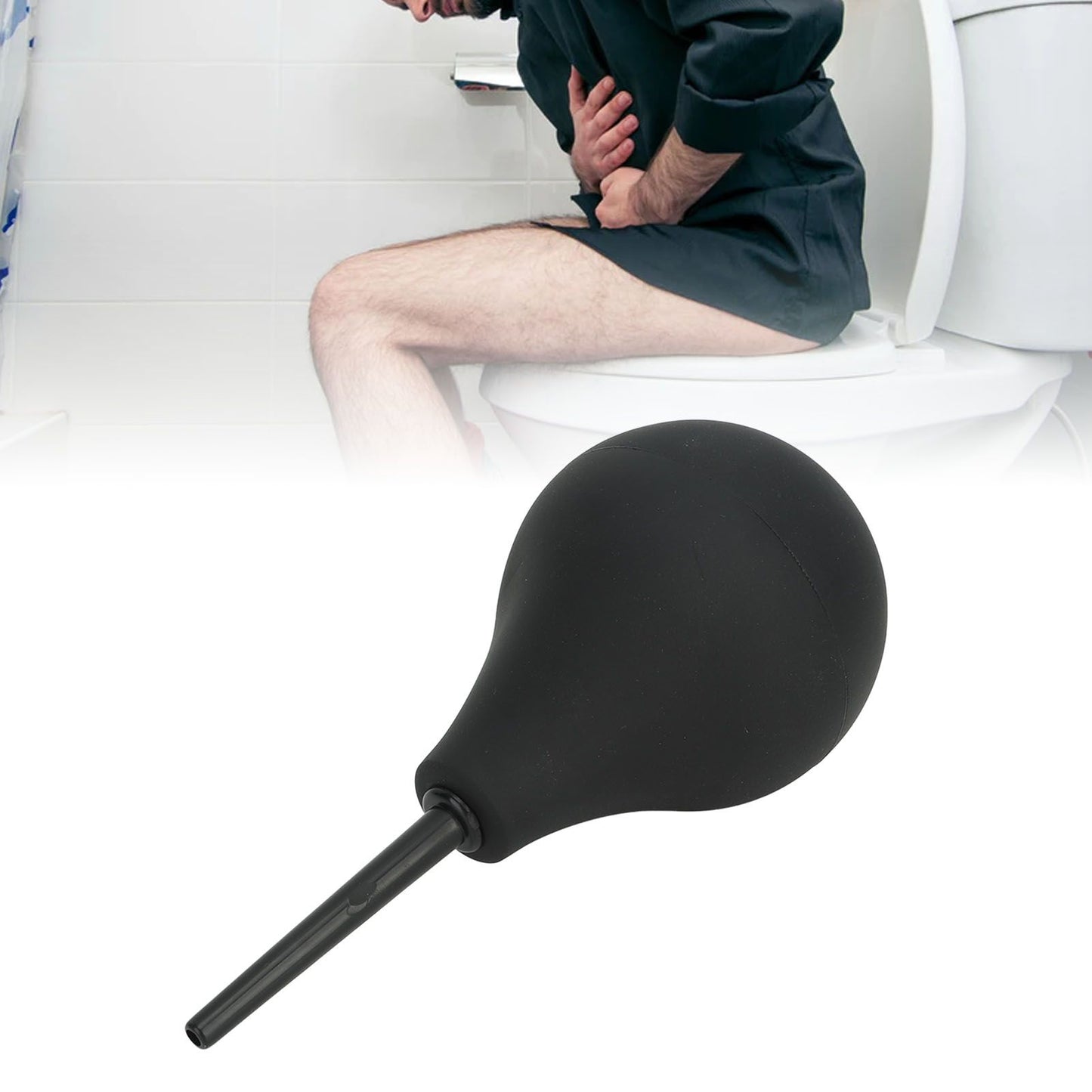 Enema Cleaner Backflow Prevention Soft Silicone Anal Douche Cleaner Deep Cleaning Enema Douche Style 1