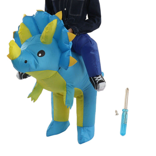 Inflatable Dinosaur Costume Halloween Cosplay Costume Party Riding Triangle Dinosaur Inflatable Doll Suit Children 90‑120cm