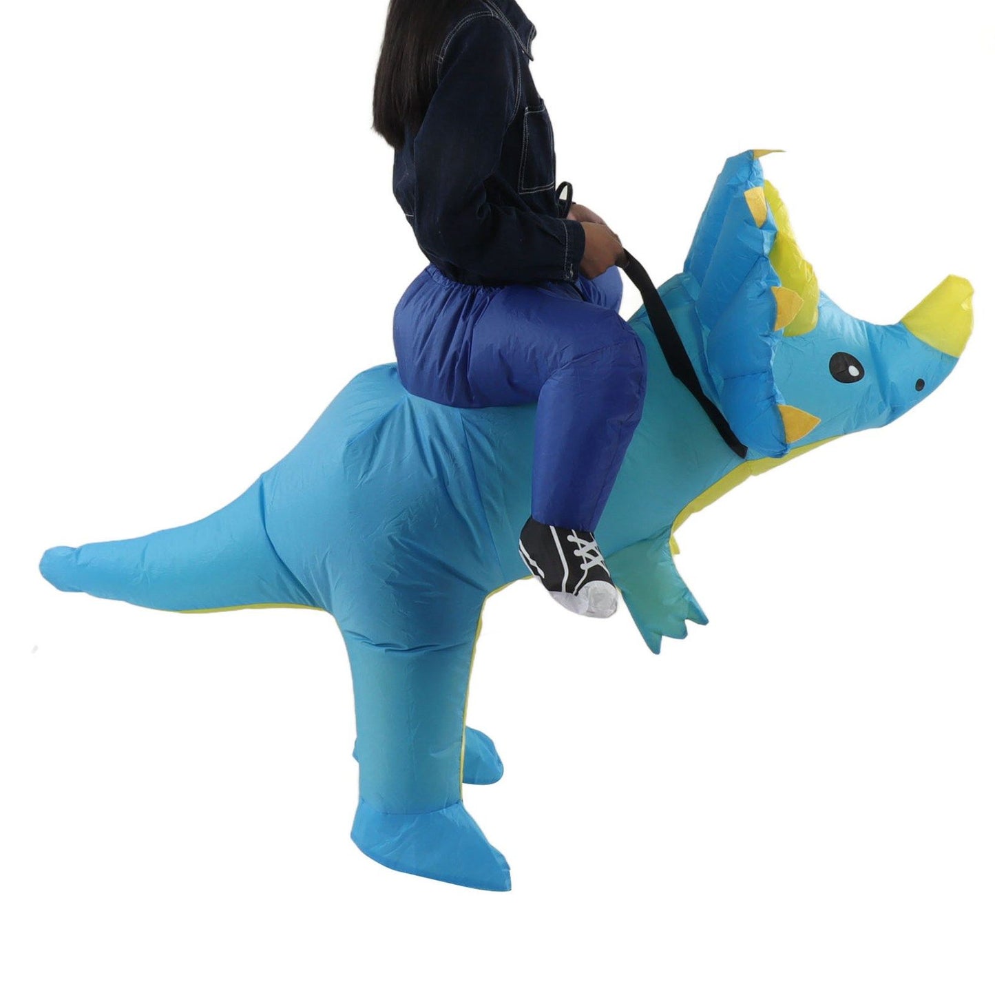 Inflatable Dinosaur Costume Halloween Cosplay Costume Party Riding Triangle Dinosaur Inflatable Doll Suit Children 90‑120cm
