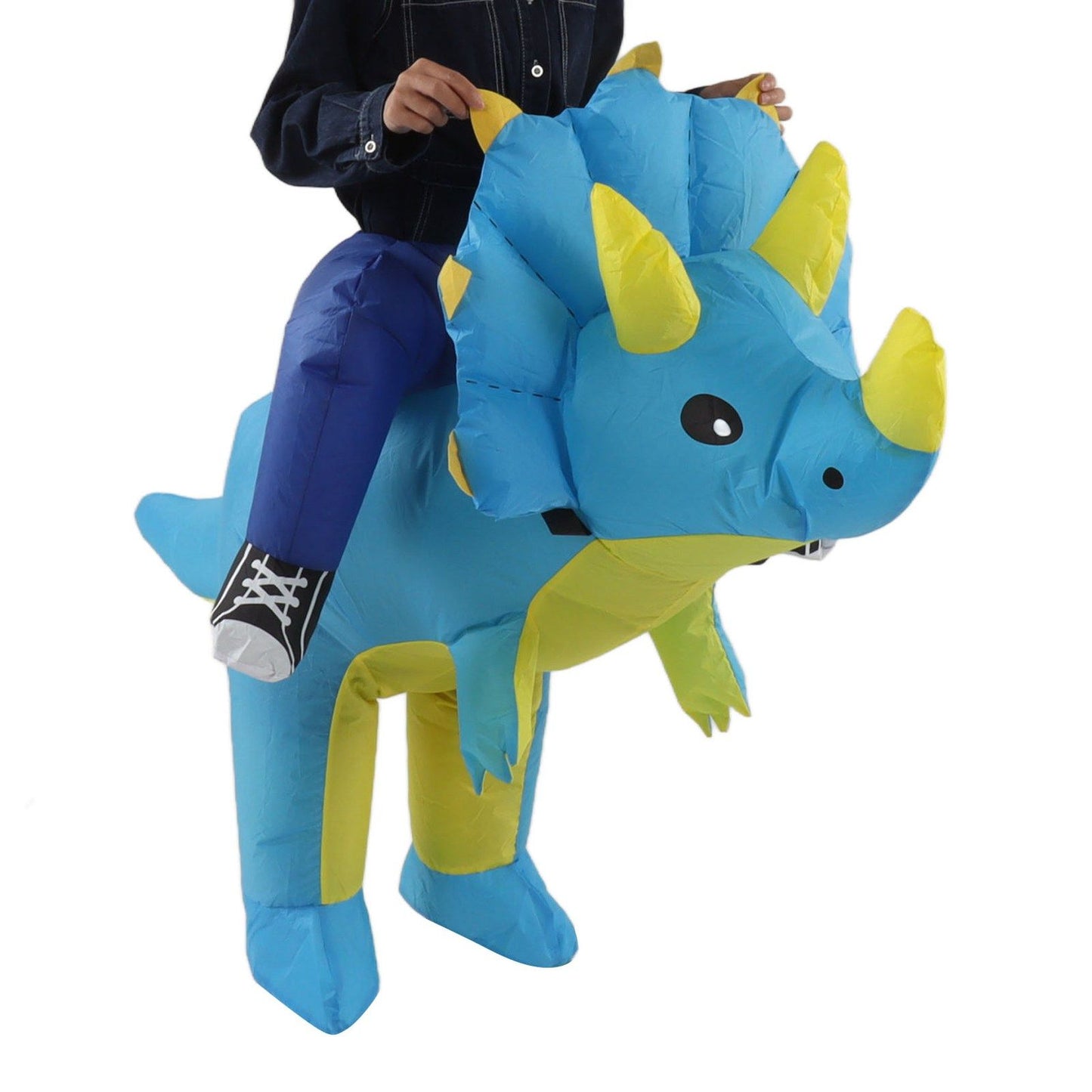 Inflatable Dinosaur Costume Halloween Cosplay Costume Party Riding Triangle Dinosaur Inflatable Doll Suit Children 90‑120cm