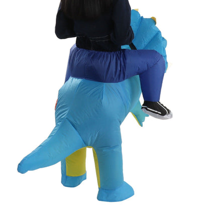Inflatable Dinosaur Costume Halloween Cosplay Costume Party Riding Triangle Dinosaur Inflatable Doll Suit Children 90‑120cm