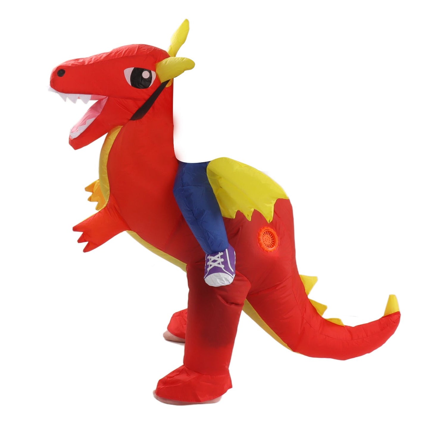 Inflatable Costume Dinosaur Riding Funny Costume Riding Blow Up Costume For Indoor Outdoor Adult 150‑190cm